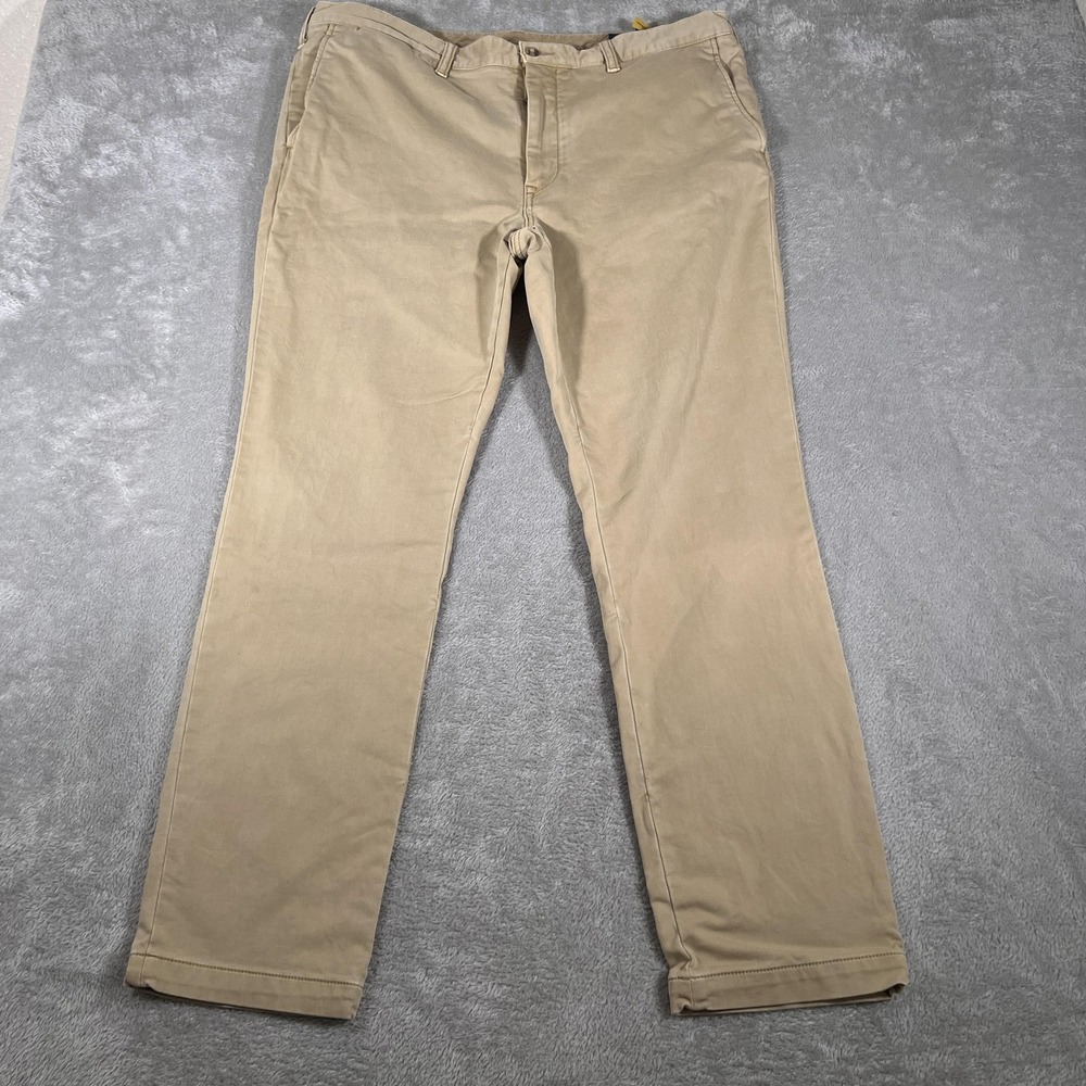Polo Ralph Lauren Pants Mens 38x32 Khaki Stretch Slim Fit Chino Casual Twill